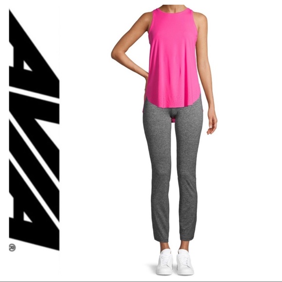 💕SALE💕 Avia Heathered Gray Athletic High Rise Leggings - Picture 2 of 7